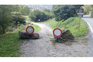 Chiusura dell&#39;area attrezzata e camper della loc. Convento